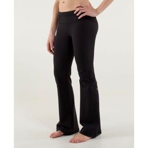 RARE Lululemon Groove Pant with Lace Mesh